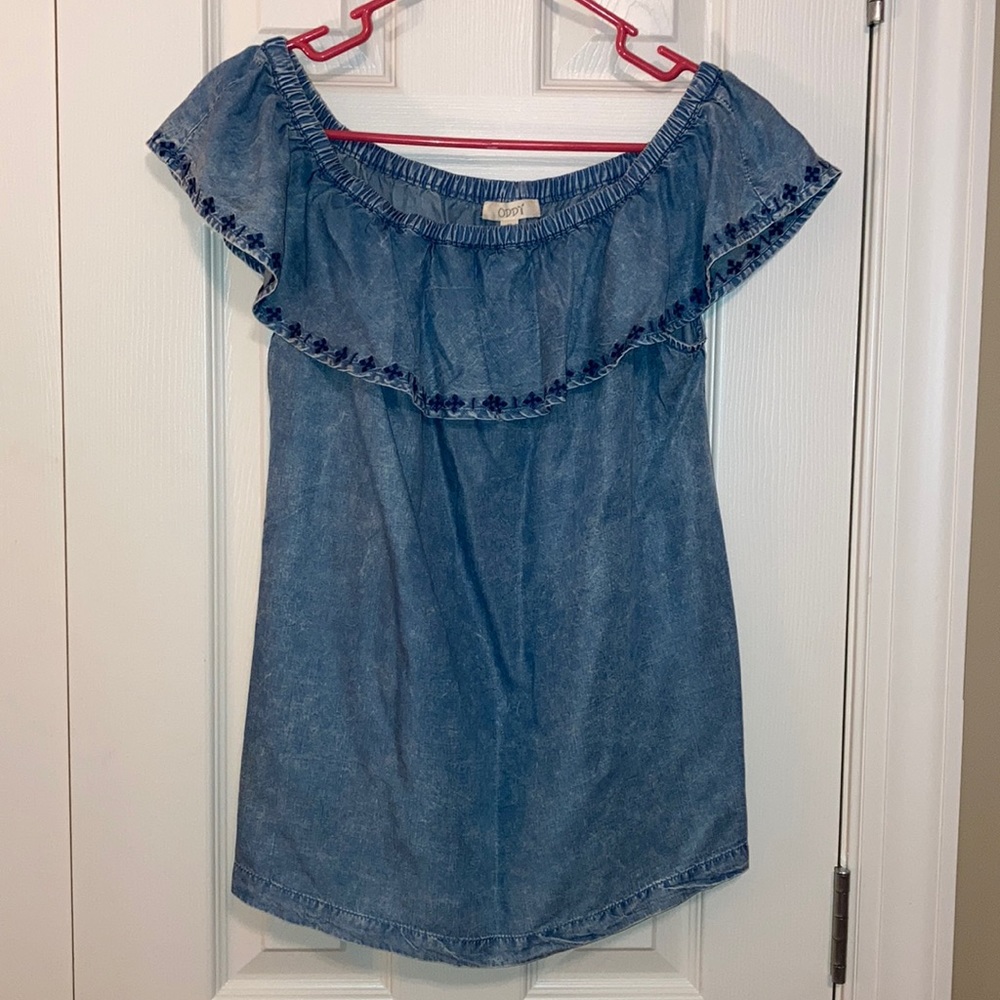 Oddly off the shoulder top